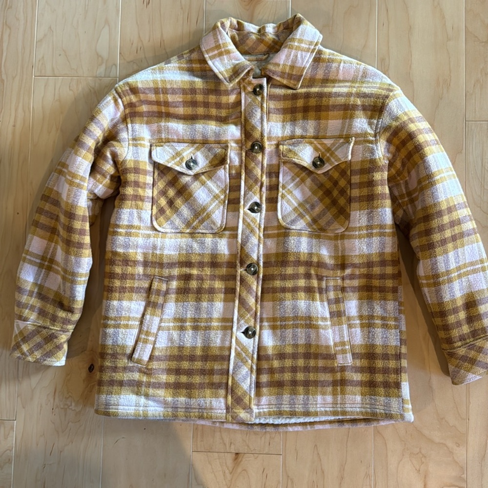 Aerie Flannel Sherpa Lined Jacket